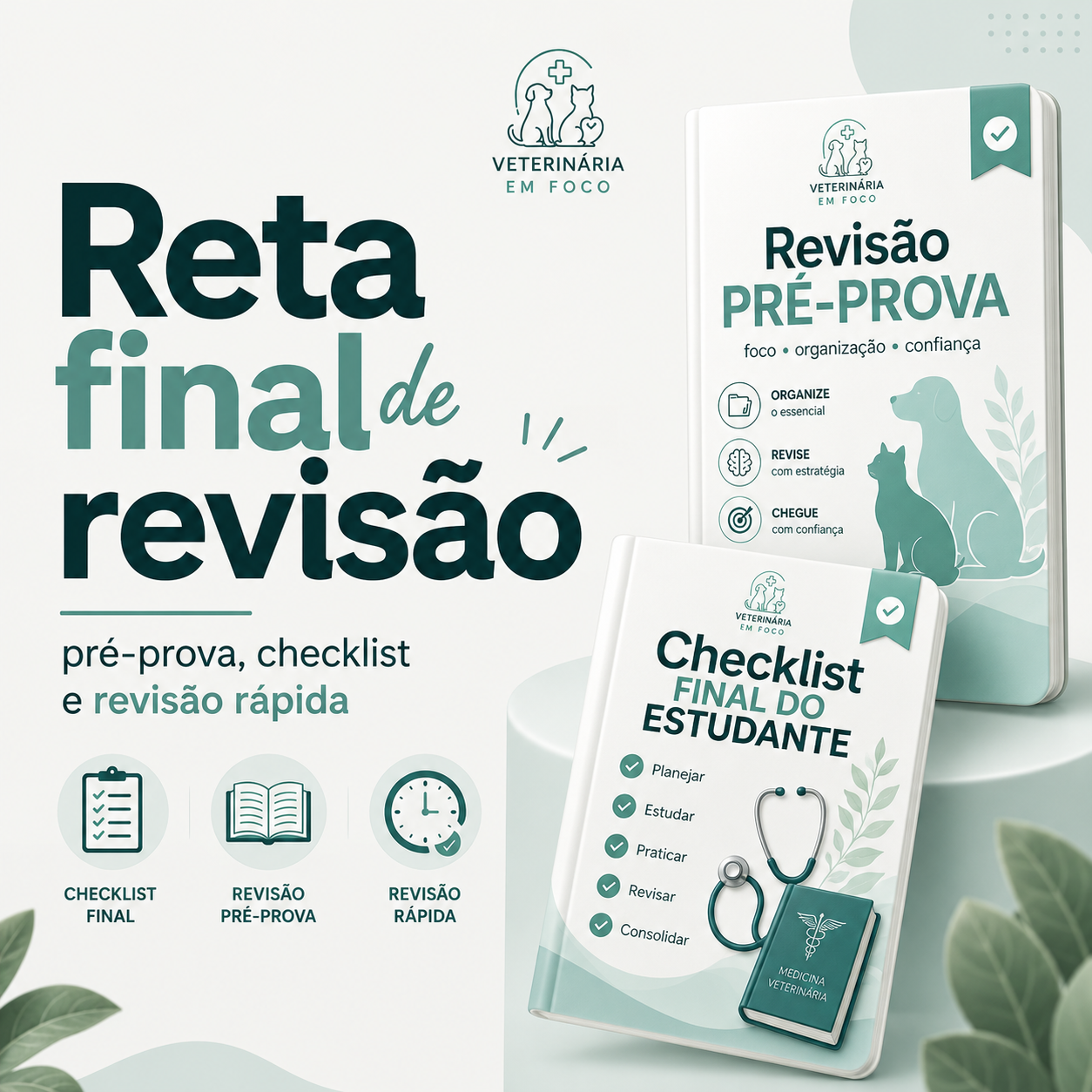 Reta final de revisão: pré-prova, checklist e revisão rápida